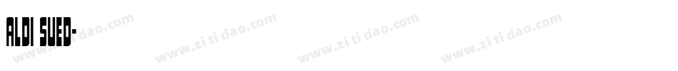 aldi sued字体转换